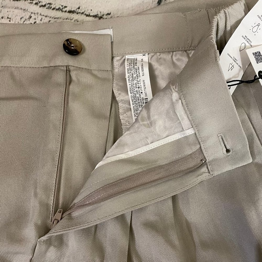 Zara Textured Ankle Pants M - Picture 13 of 13